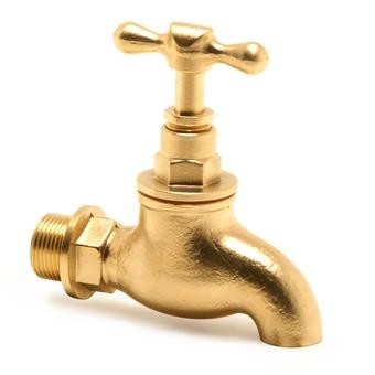 T Handle Pipeline Taps Brass Bibtaps Without Nozzel 1/2in Male Thread Brass Bib Taps