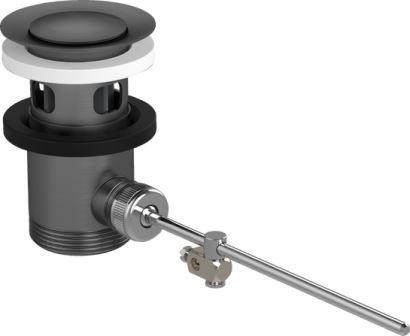 Chrome Black Waste Set Pop Up For Basin Mixer And Bidet Mixers White