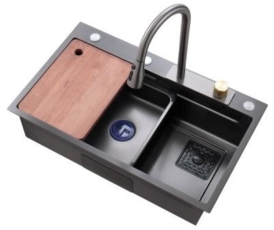 Custom Size Nano Coating Kitchen Sinks Handmade Outdoor Stainless Steel Sink