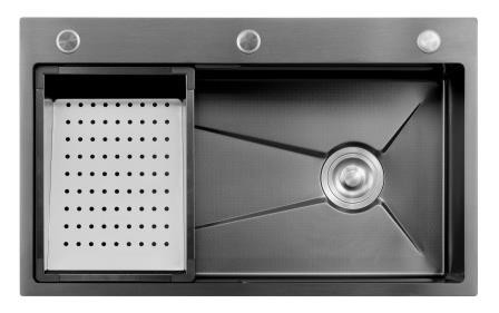 304SS Stainless Steel Shop Sink Nano Coating Stainless Steel Single Bowl Kitchen Sink