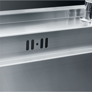 Silver Color Stainless Commercial Sink Double Bowls Luxury Kitchen Sink