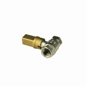 INOB300 Standard Brass Ball Valves Bore Key Handle 1/2in - 3/4in Female Thread Lock Ball Valve