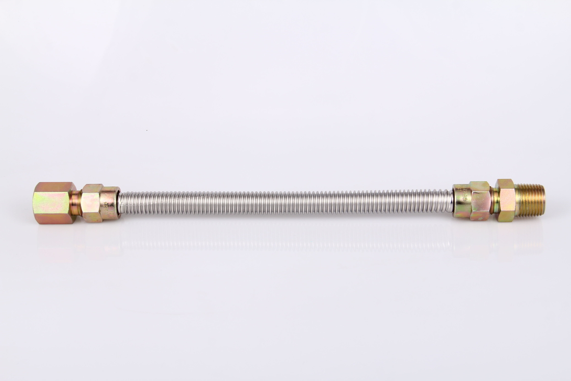 150PSI Ss304 Flexible Hoses Corrugated Stainless Steel Hose For Gas Connector
