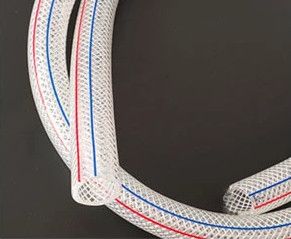 Non Torsion Clear Flexible Reinforced Hose Water PVC Braided Hose For Garden Car Washing