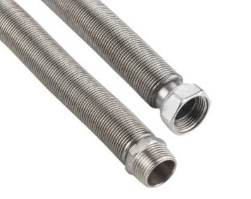 SS304 316L Braided Flexible Hose Pipe Corrugated Flexible Metal Hose Rustproof Corrosion Resistant