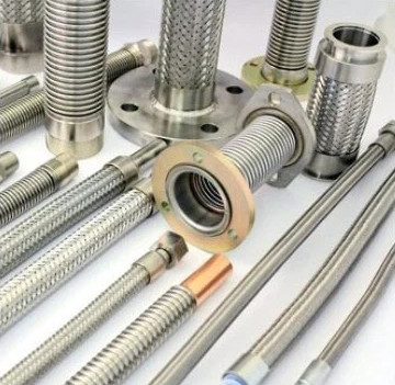 SS304 316L Braided Flexible Hose Pipe Corrugated Flexible Metal Hose Rustproof Corrosion Resistant