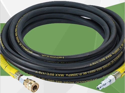 High Pressure Washer Jet Hose ID 6mm 8mm Stainless Steel Flexible Hose With Cleaner