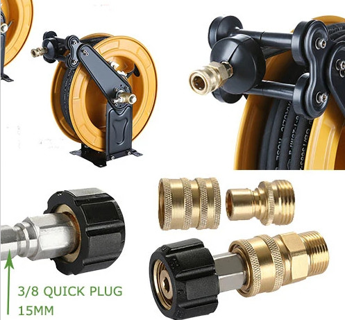 High Pressure Washer Jet Hose ID 6mm 8mm Stainless Steel Flexible Hose With Cleaner