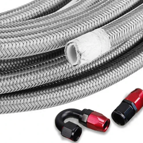5/16 Inch Flexible Hoses Stainless Steel Braided PTFE Braided Fuel Oil Cooler Hose Lines