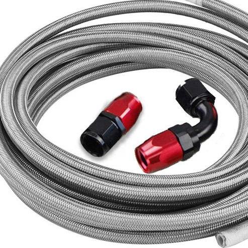 5/16 Inch Flexible Hoses Stainless Steel Braided PTFE Braided Fuel Oil Cooler Hose Lines