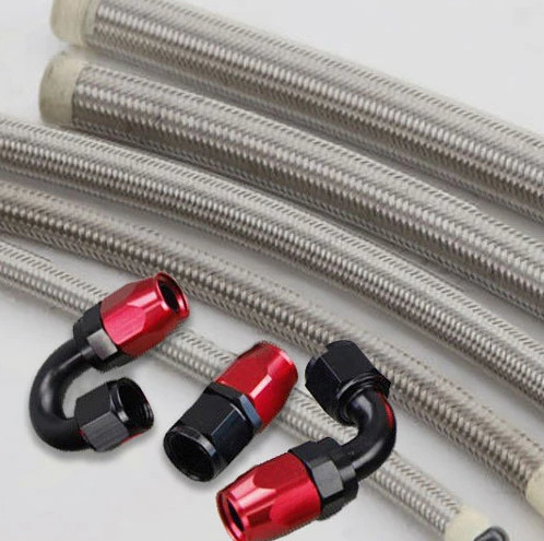 5/16 Inch Flexible Hoses Stainless Steel Braided PTFE Braided Fuel Oil Cooler Hose Lines
