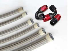 5/16 Inch Flexible Hoses Stainless Steel Braided PTFE Braided Fuel Oil Cooler Hose Lines