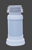 Metalic Wire WC Long Toilet Pan Connector Pipe P Trap Wc Connector With Metalic Reinforcement