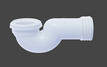 Plastic 110mm WC Pan Toilet Water Pipe Connector 4in WC Connector Pipe