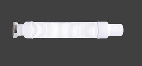 Plastic Cardan Telescopic WC Pipe Connector 1 - 1 / 2in X 40mm Pan Connector Flexible