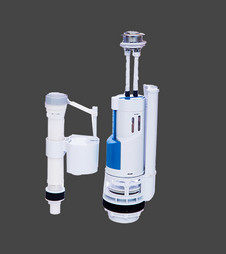 Double Push Button Push Cistern Flush 2 Inch Outlet Lower Level Plastic Urinal Cistern