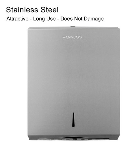 Brushed 304 Stainless Steel Toilet Paper Holder Paper Towel Dispenser Surface Mounted Bathroom Accessories