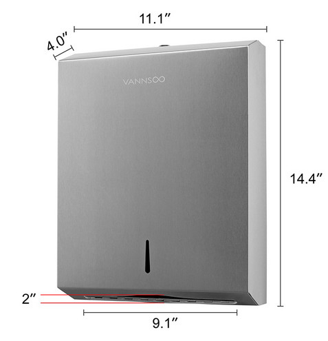 Brushed 304 Stainless Steel Toilet Paper Holder Paper Towel Dispenser Surface Mounted Bathroom Accessories