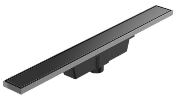 Linear Type Gray Shower Drains DIA 50mm Black Linear Drain