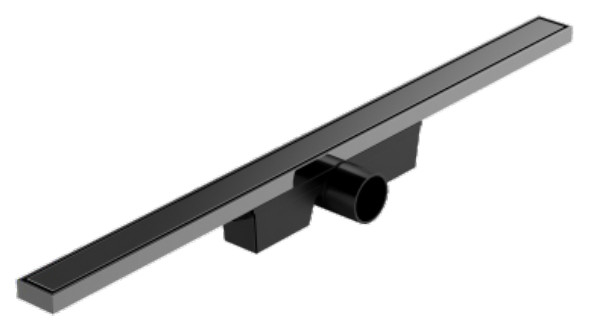 Linear Type Gray Shower Drains DIA 50mm Black Linear Drain