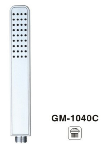 Slim Square Customized Color Handheld Shower Sprayer Hand Polished Chrome Shower Head