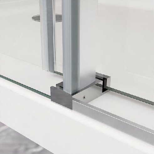 52 X 36 X 79 Inch 10mm Custom Glass Shower Enclosures 900 Quadrant Shower Enclosure