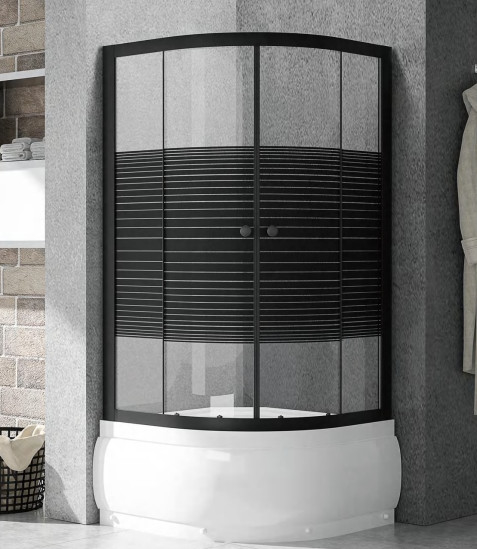 Square Corner Shower Cubicles High Threshold Tray Sliding 800 X 800 Shower Enclosure