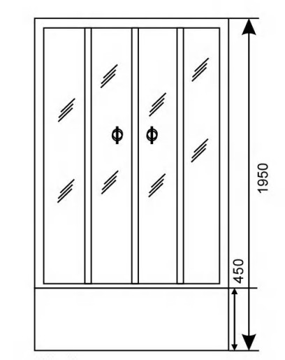 Square Corner Shower Cubicles High Threshold Tray Sliding 800 X 800 Shower Enclosure
