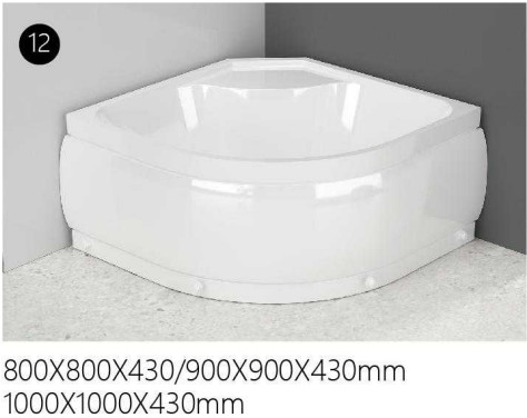 Square Corner Shower Cubicles High Threshold Tray Sliding 800 X 800 Shower Enclosure