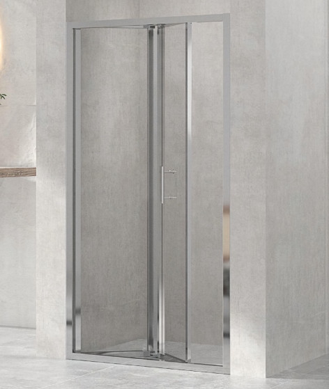 900mm Crystal Clear Shower Cubicles Folding Slide Door 900 X 900 Shower Enclosure