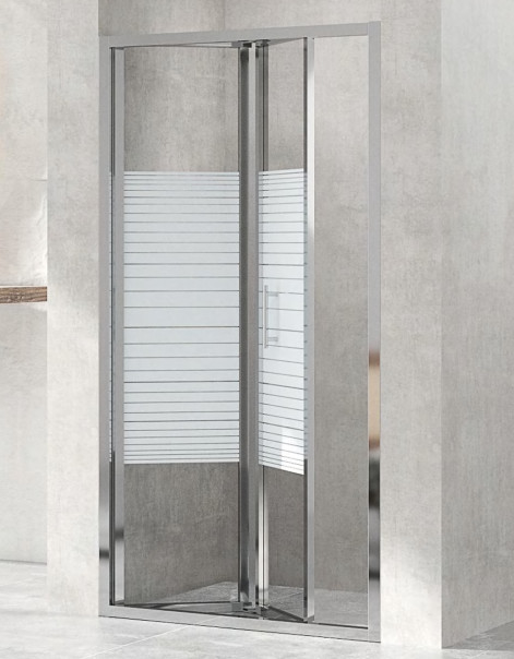 900mm Crystal Clear Shower Cubicles Folding Slide Door 900 X 900 Shower Enclosure