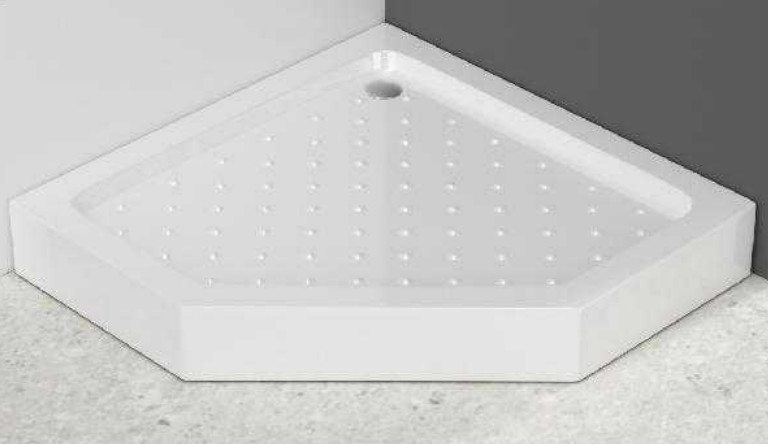 3/8in Thickness Grilled Pattern Glass Shower Cubicles Diversified Pivot Door Shower Enclosure