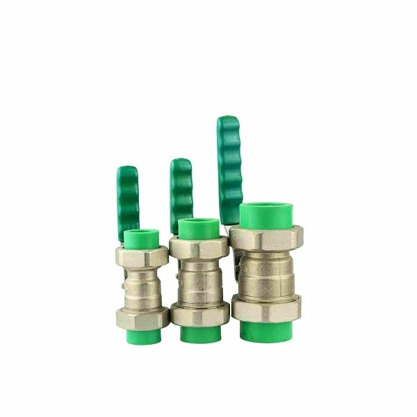 PN16 Telfon Sealing Brass Ball Valves Level Hand PPR Ball Valves  1/2 - 4 Inch 320g