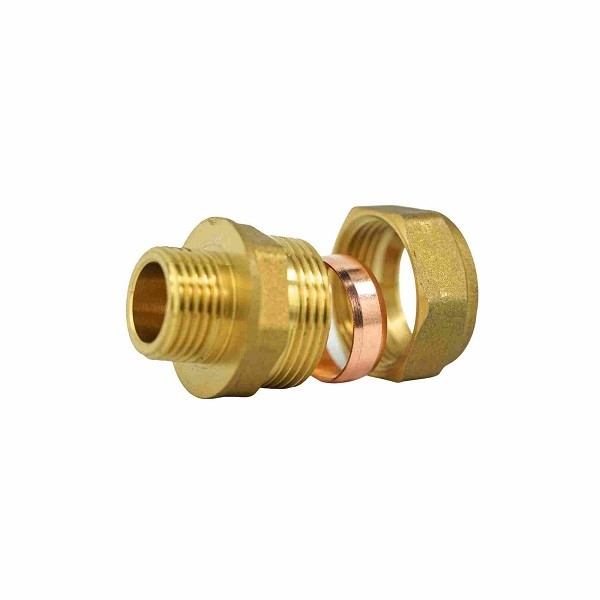 Copper Core Forged Brass Pipe Fittings Compression Pipe Cap BS864-2 Standard