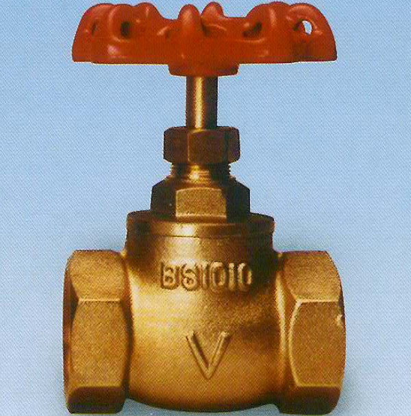 1/2 In - 2 In Brass Gate Valves Vertical Copper Alloy Valves Wheel Handle