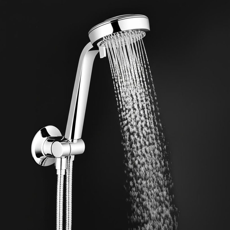 Gunmetal Exposed Shower Column Set Multi-Mode Diverter Valve with Brass Handheld Bundle Kit