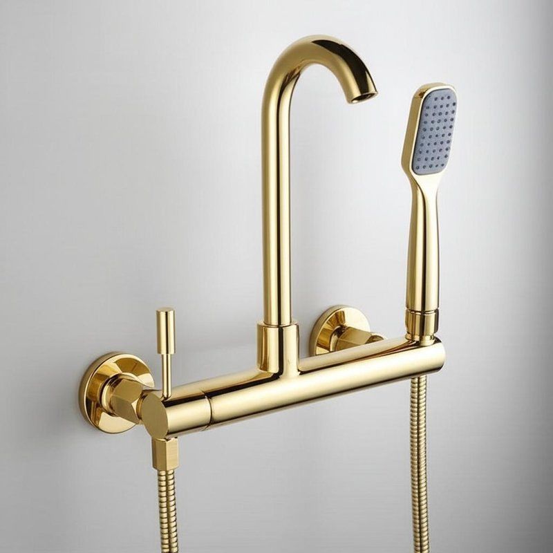 Gunmetal Rainfall Shower System 6-Body Jet SPA Panel with Adjustable Slide Bar Brass Faucet