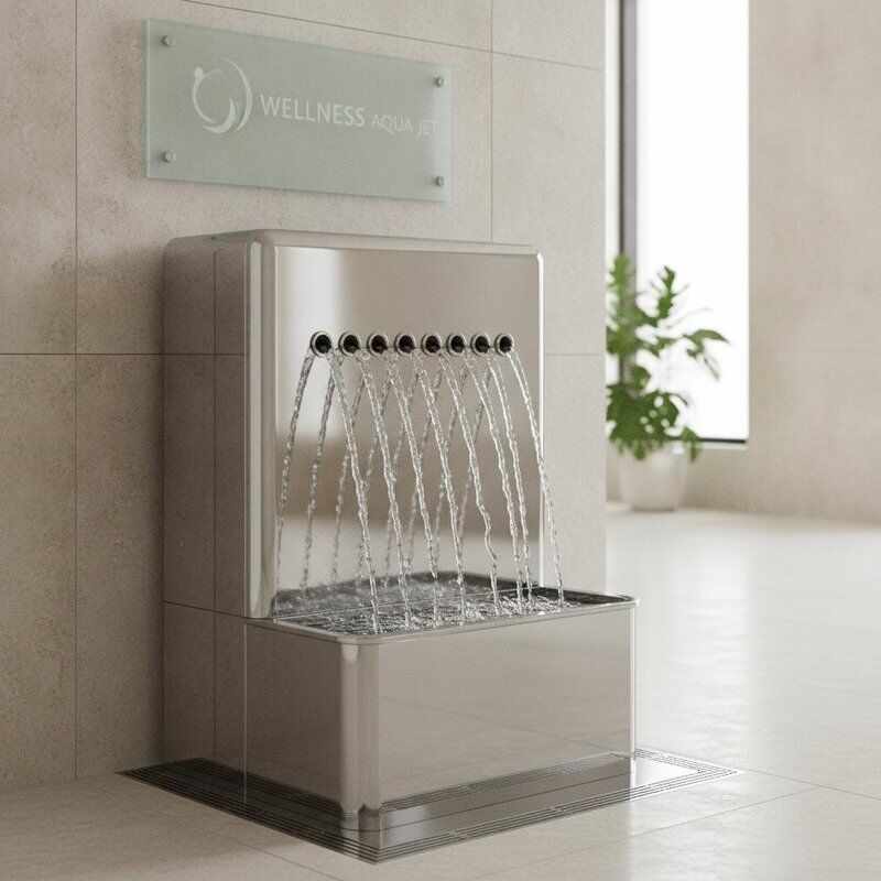 Waist Jet SPA bath offering chrome finish perfect solution for health clubs wellness centers and hotel spa installations